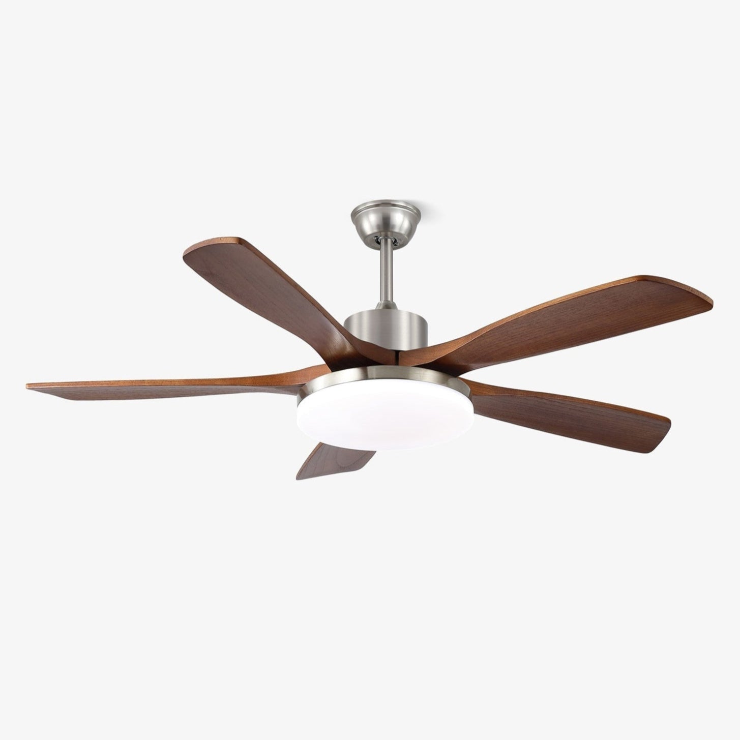 Orvian moderner Deckenventilator aus Holz mit ausgefahrenen Flügeln