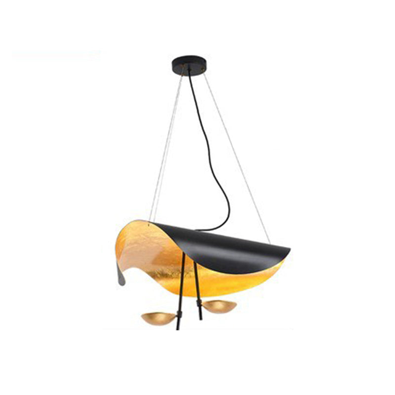 Arisha Design LED Pendelleuchte/Denkenleuchte Gold/Schwarz Wohnzimmer