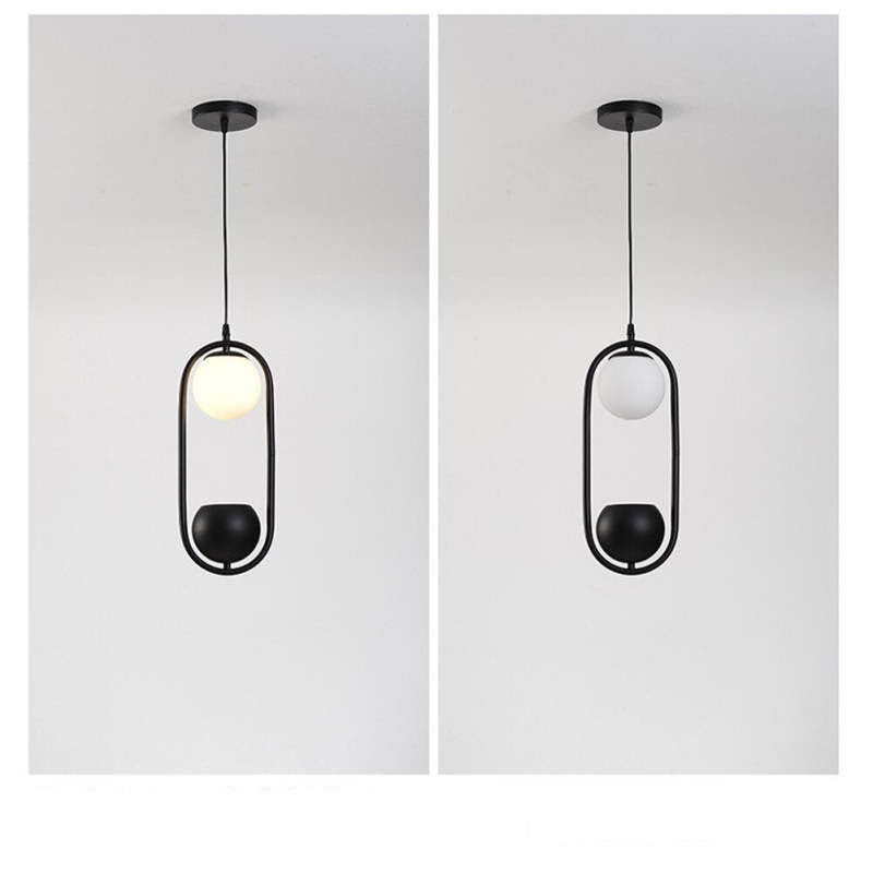 Natural Pflanzentopf Kugel Metall/Glas Pendelleuchte Schwarz/Grün Schlafzimmer