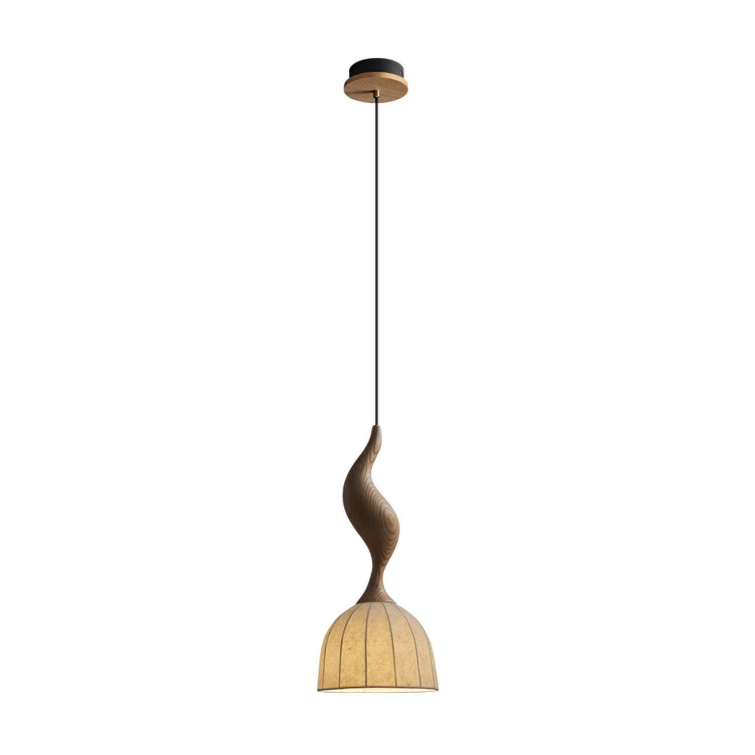 Colire Creativity Pendelleuchte aus Gedrehtem Holz-Letslighting