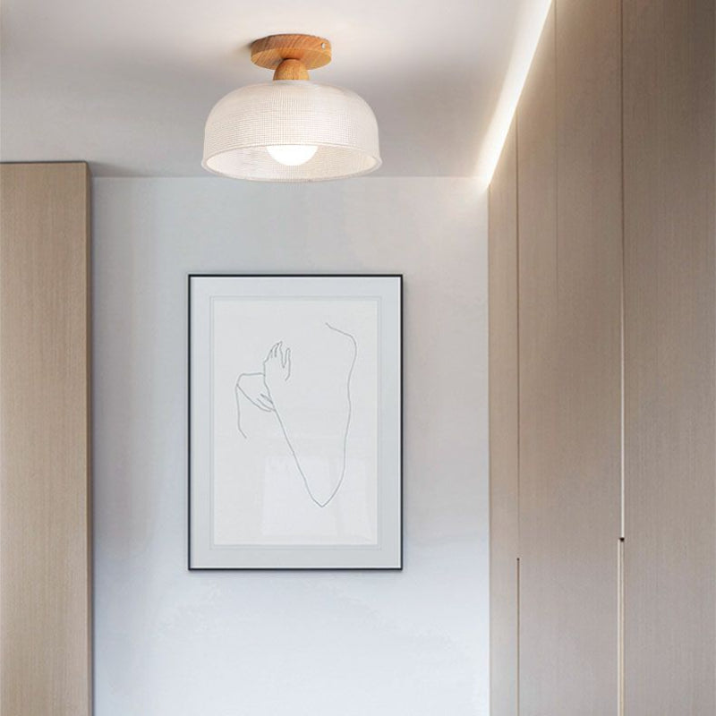Arisha Modern LED Deckenleuchte Klar Wohn/Schlaf/Ess/Kinderzimmer Holz&Glas-Letslighting