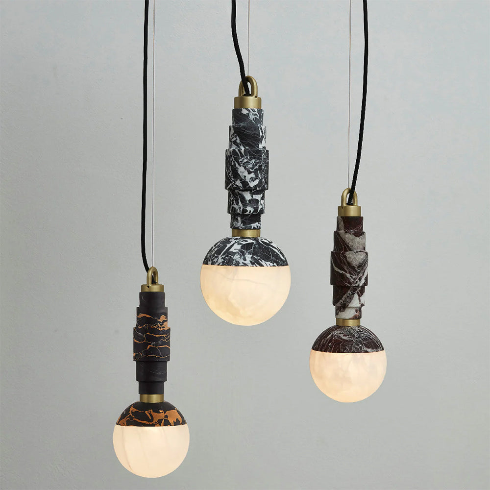 Vevinir Marmor Alabaster Pendelleuchte-Letslighting