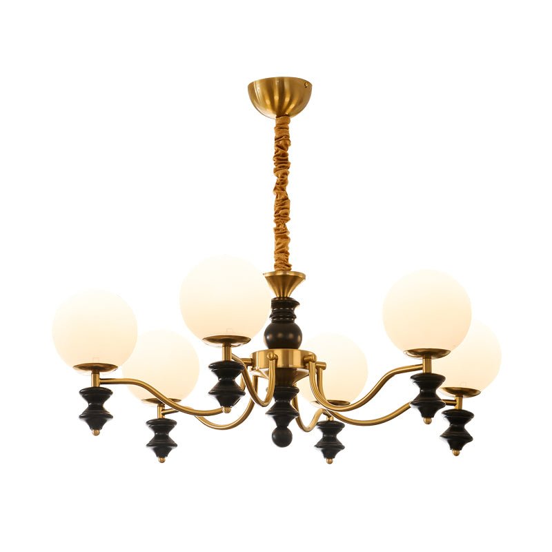 Ordore Traditioneller Eleganter Kronleuchter aus Vintage-Holz-Letslighting