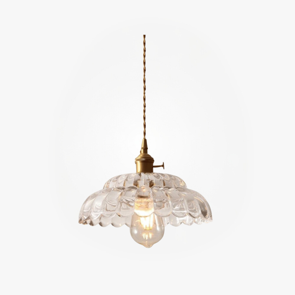 Valentina Vintage Pendelleuchte Metall/Glas Schlafzimmer/Esszimmer