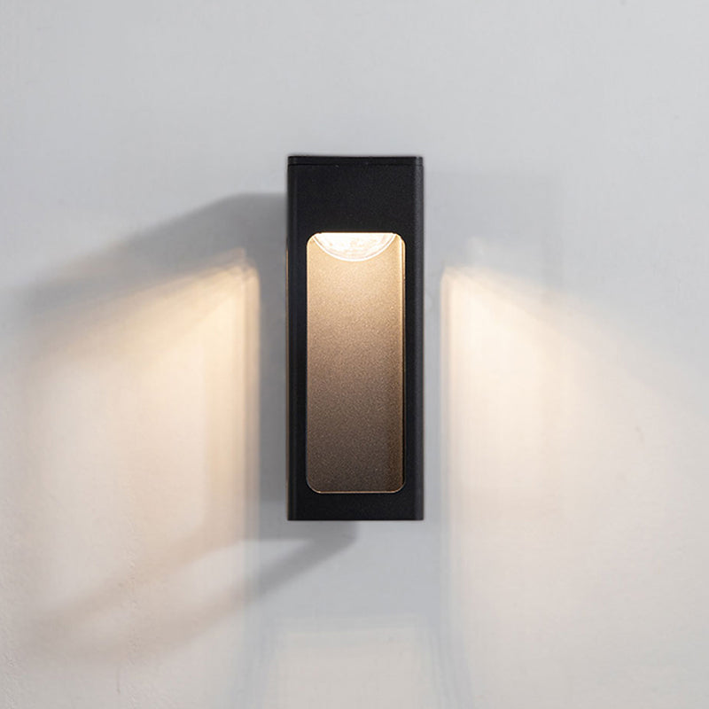 Ray Modern LED Außenwandleuchte Schwarz Außen Garten Metall