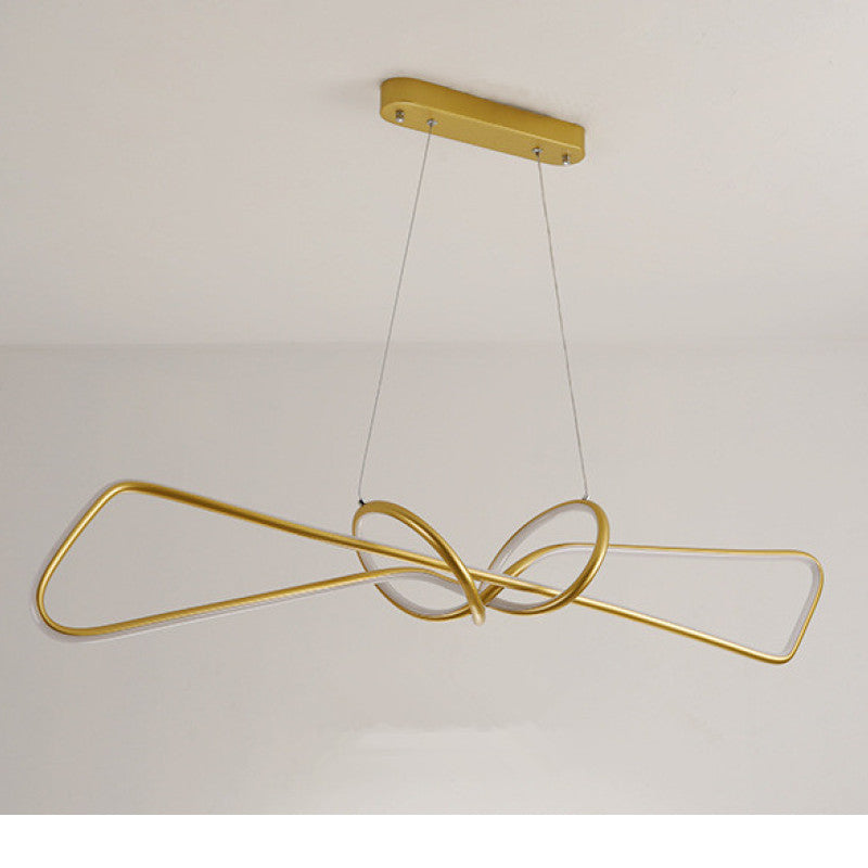 Arisha Minimalistische LED Pendelleuchte Schwarz/Gold Essenzimmer