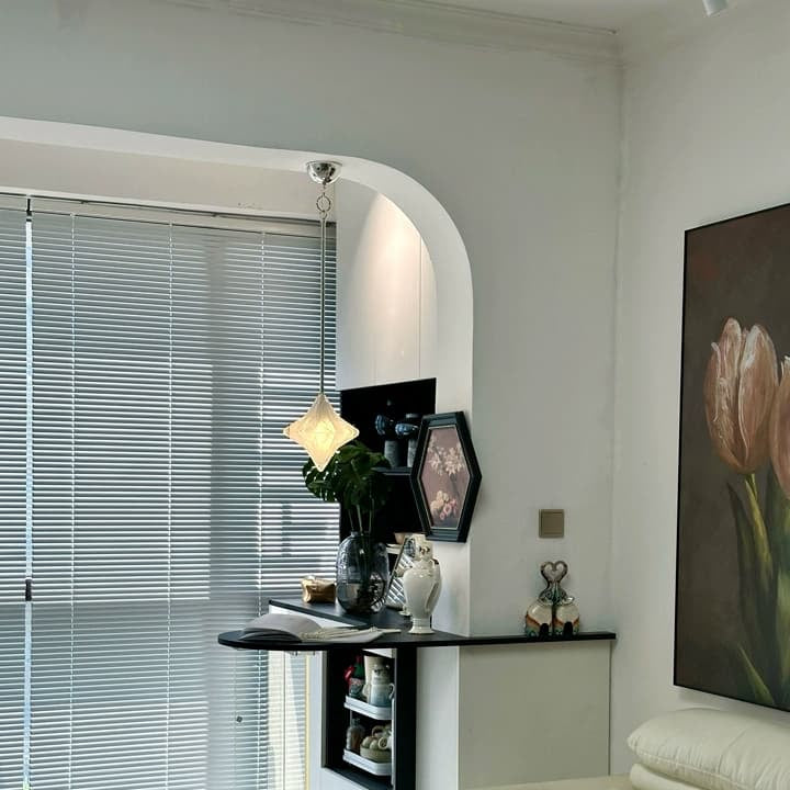 Art Deco Astris Elara Stern Pendelleuchte, Detailansicht