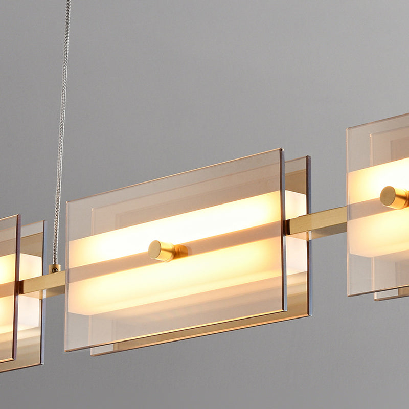 Arisha Modern Pendelleuchte Schwarz/Kupfer, Metall&Glas