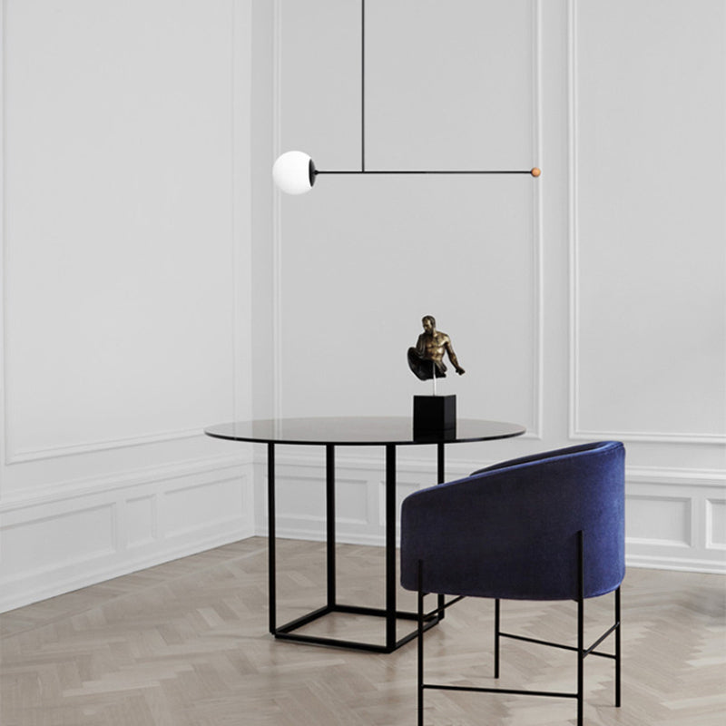 Avi Minimalistisch Lineare LED Pendelleuchte SchwarzEsszimmer Metall 4 Stile 1/2/3 Flammig