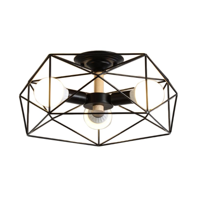 Kristy Modern LED Deckenleuchte Schwarz/Weiß/Gold Schlaf/Wohnzimmer Metall