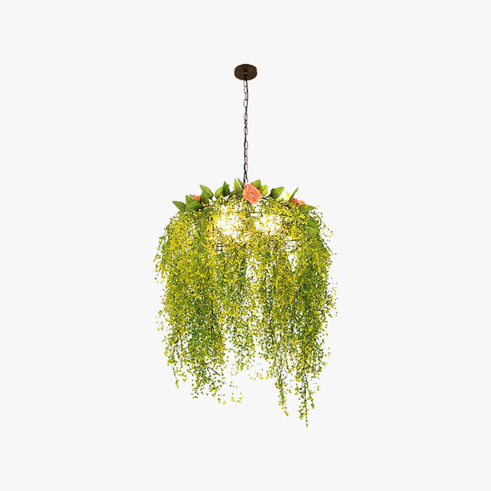 Ritta Pendelleuchte Natur Grün Pflanze Wohn/Schlaf/Esszimmer