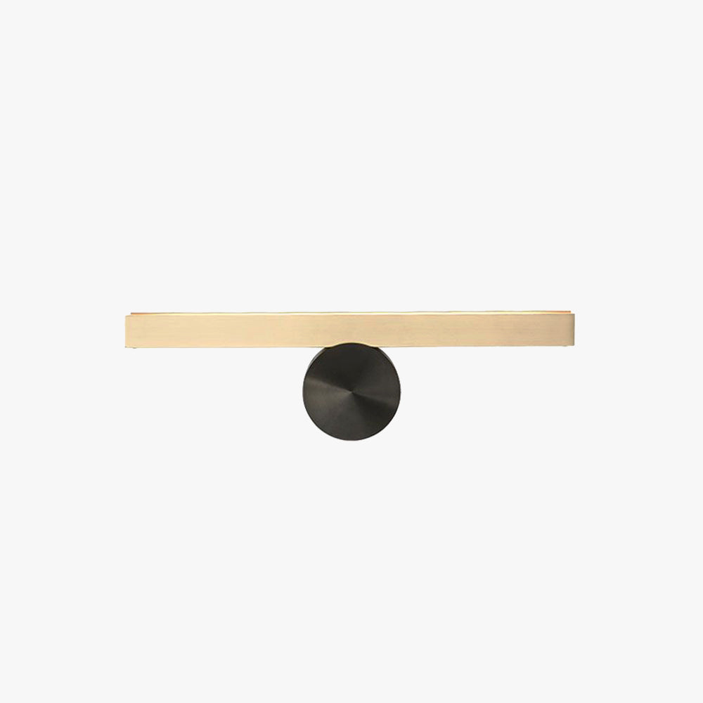 Arisha Modern LED Innenwandleuchte Schwarz/Gold Metall Wohnzimmer
