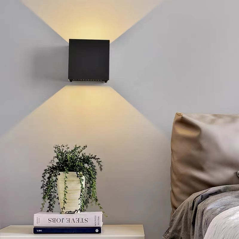 Ray Modern LED Außenwandleuchte Weiß Metall Garten/Flur
