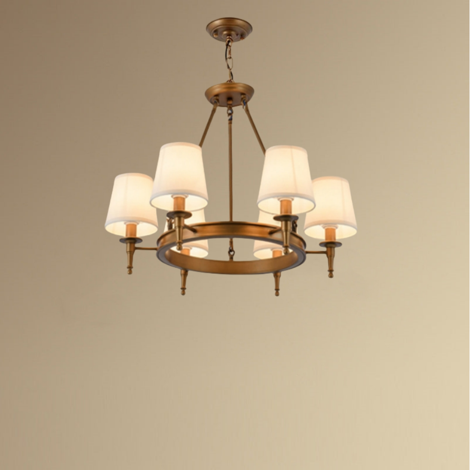 Silva Vintage LED Kronleuchter Schwarz Schlaf/Wohnzimmer Metall