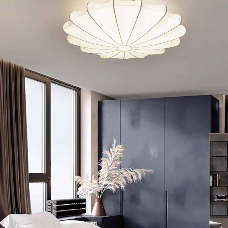 Ritta Design LED Deckenleuchte Weiß Schlaf/Wohnzimmer Stoff-Letslighting
