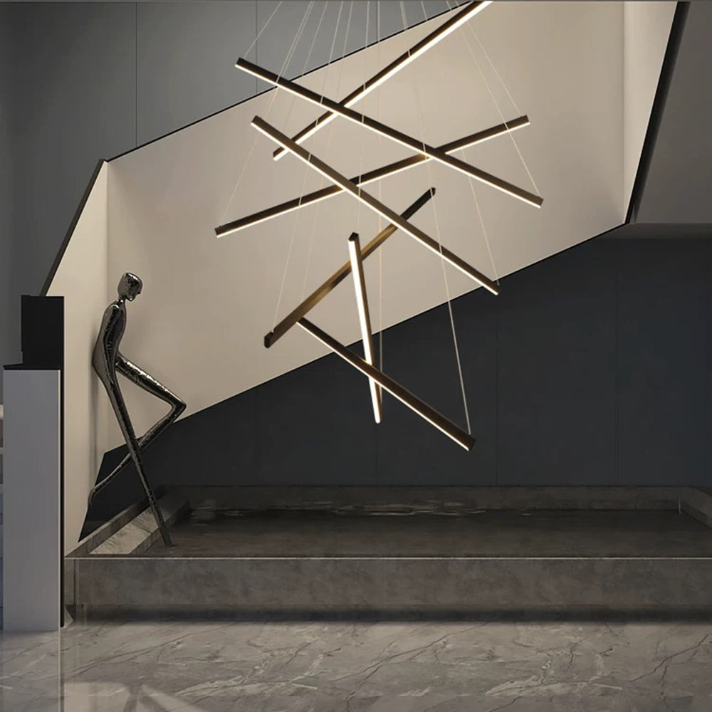 Arisha Modern Geometrie LED Pendelleuchte Metall Wohnzimmer Schlafzimmer