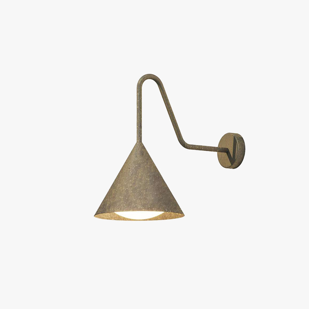 Arisha Vintage Design LED Außenwandleuchte Gold/Schwarz Flur/Garten Metall 3 Größen 24/28/41cm