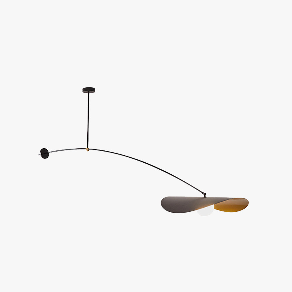 Arisha Minimalistische LED Pendelleuchte schlafzimmer Schwarz/Gold