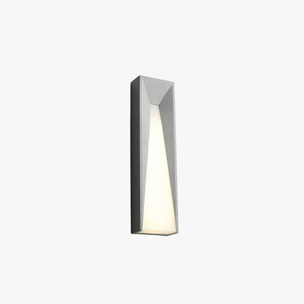 Ray Modern LED Außenwandleuchte Schwarz/Weiß Garten/Balkon/Terrasse Metall 42/56CM Lang
