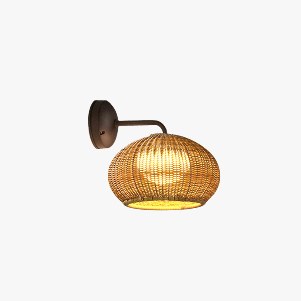 Ritta Design Bauernhof LED Außenwandleuchte Holz Ratten Acryl 33CM Lang