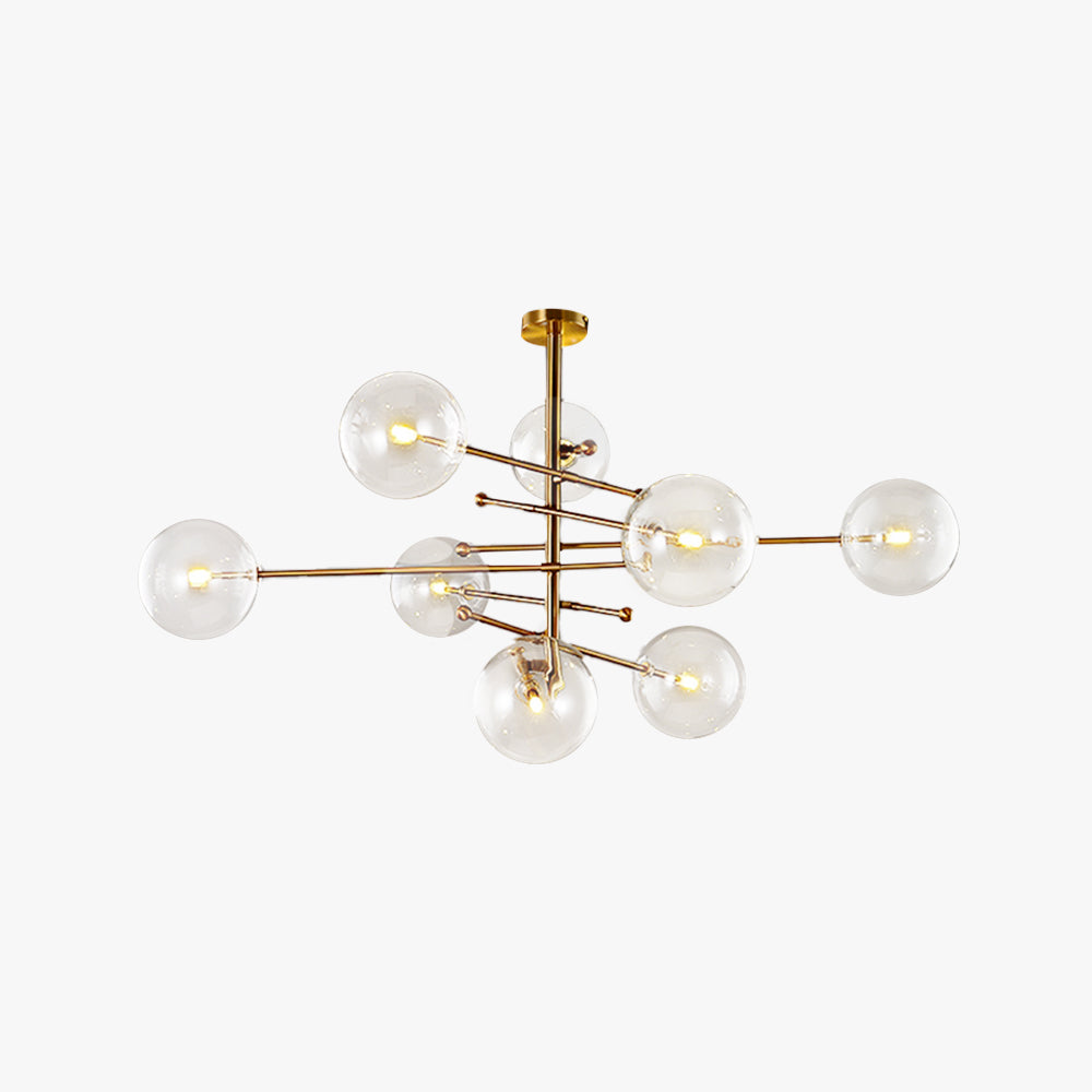 Valentina Luxus Pendelleuchte Wohnzimmer/Esszimmer Schwarz Glas