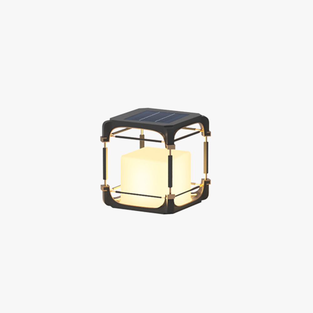 Ray Modern LED Rechteck Stehend Außenleuchte Solar Schwarz Garten/Terrasse Metall&Acryl