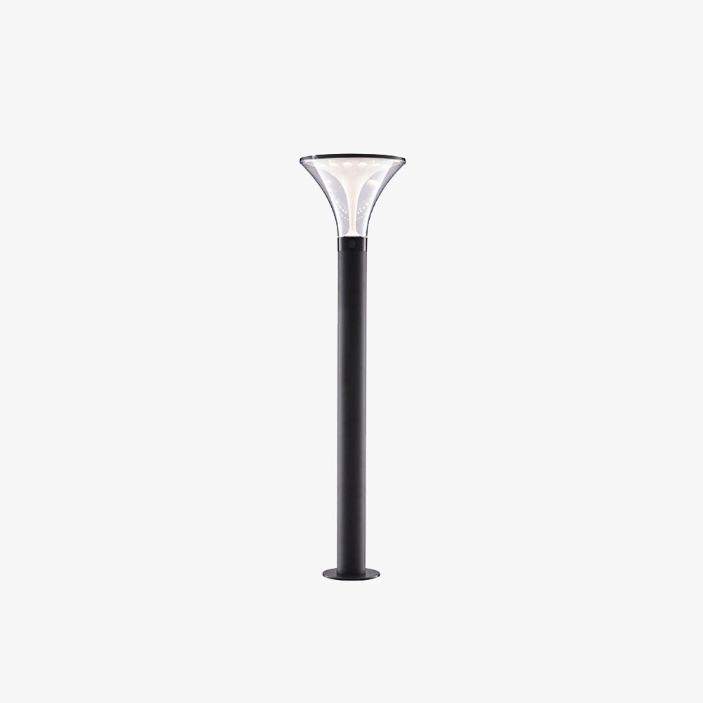 Ray Modern LED Außenleuchte Schwarz Garten/Flur Metall&Acryl 85CM Lang Solar