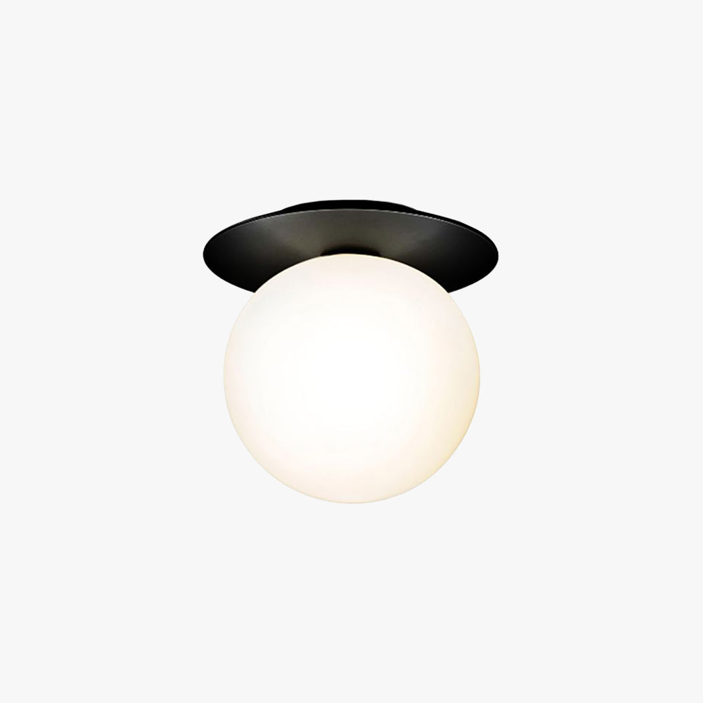 Valentina Modern LED Decken/Wandleuchte Esszimmer Schwarz/Gold Glas