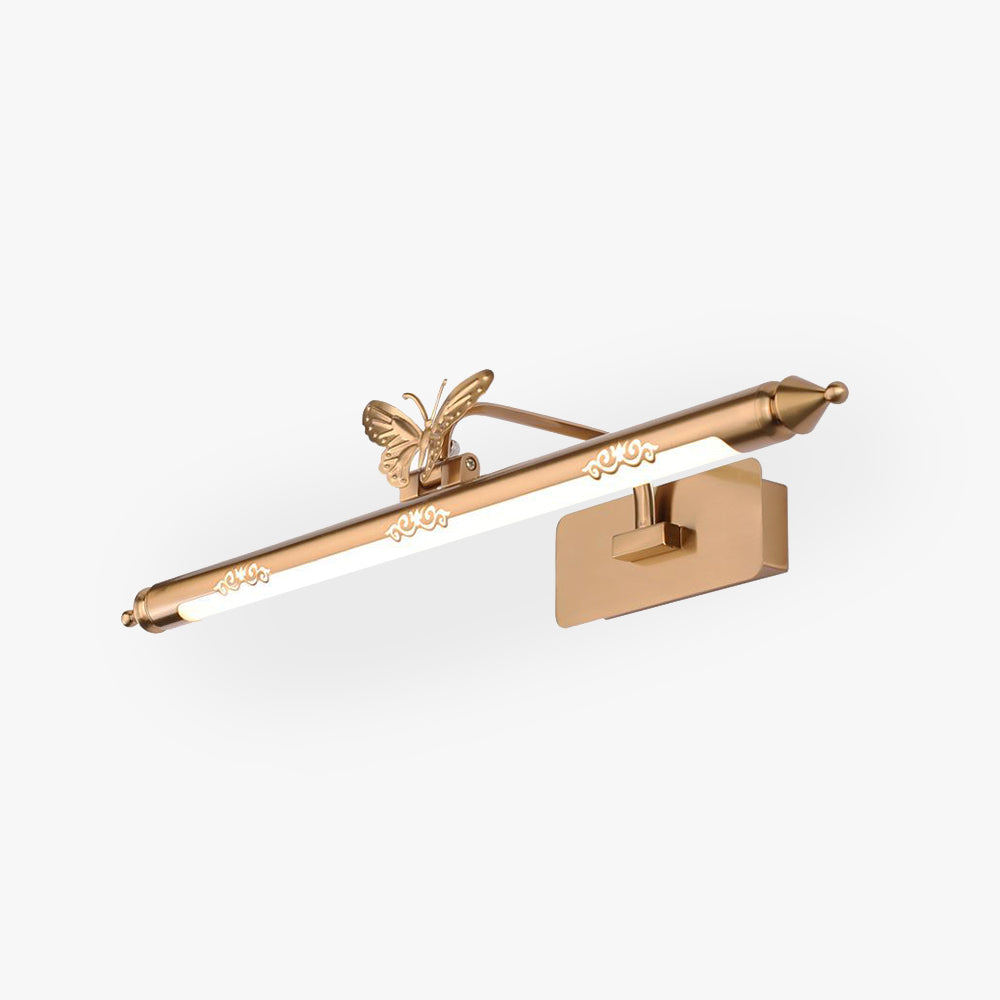 Arisha Retro Lineare LED Wandleuchte Gold Bade/Wohnzimmer Metall&Acryl