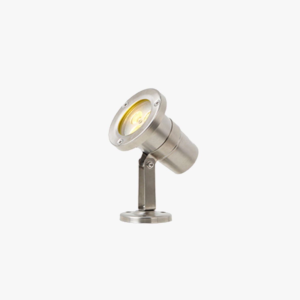 Ray Modern LED Außenleuchte Strahler unter Wasser Chrom Metall&Glas 12/13/23CM Lang