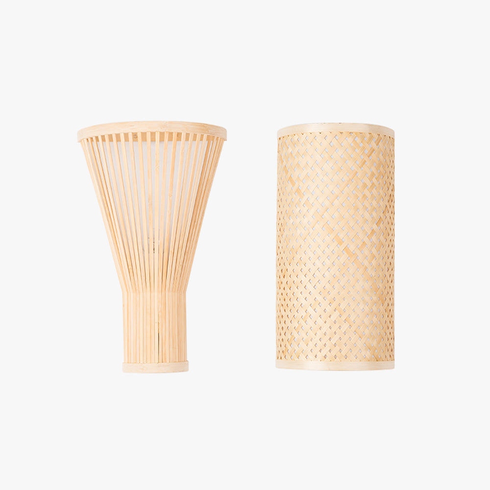 Muto Design LED Wandleuchte Innen Treppenhaus/Wohnzimmer Rattan