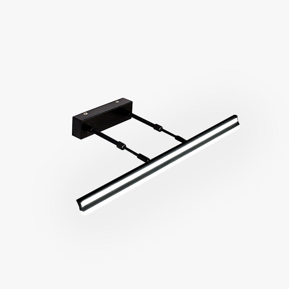 Arisha Industrial Linear Metall/Acryl Wandleuchte, Schwarz