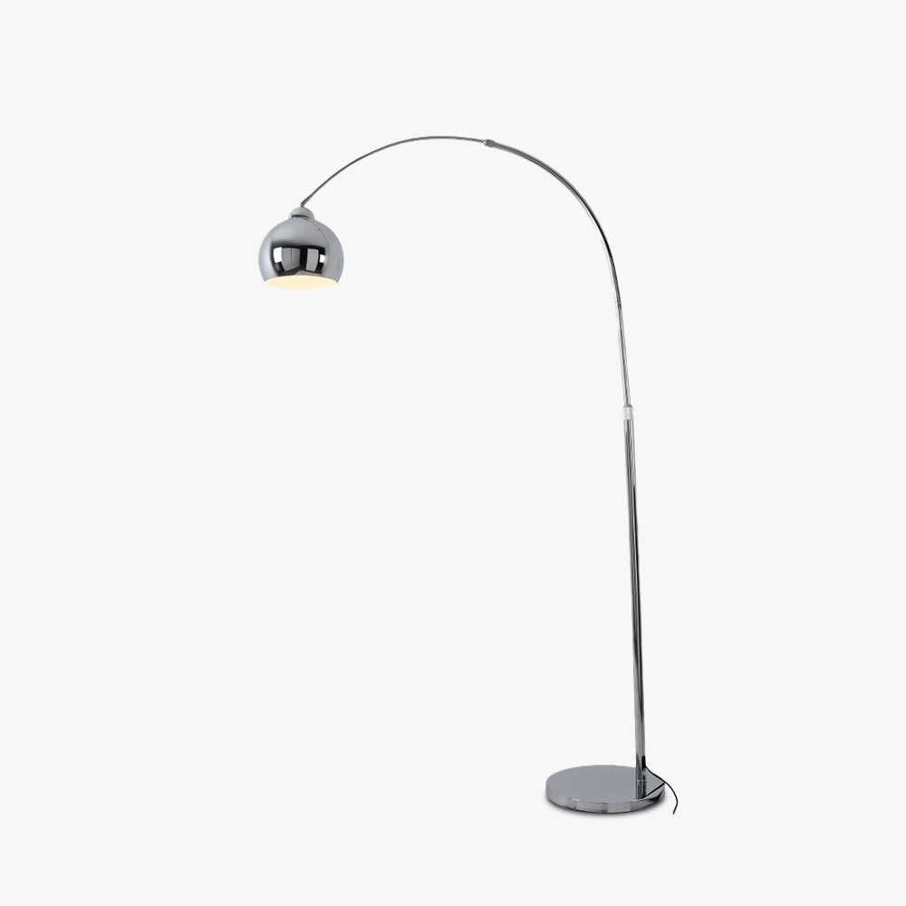 Salgado Angelrute Design LED Stehlampe Silber Wohn/Essen/Schlafzimmer Metall