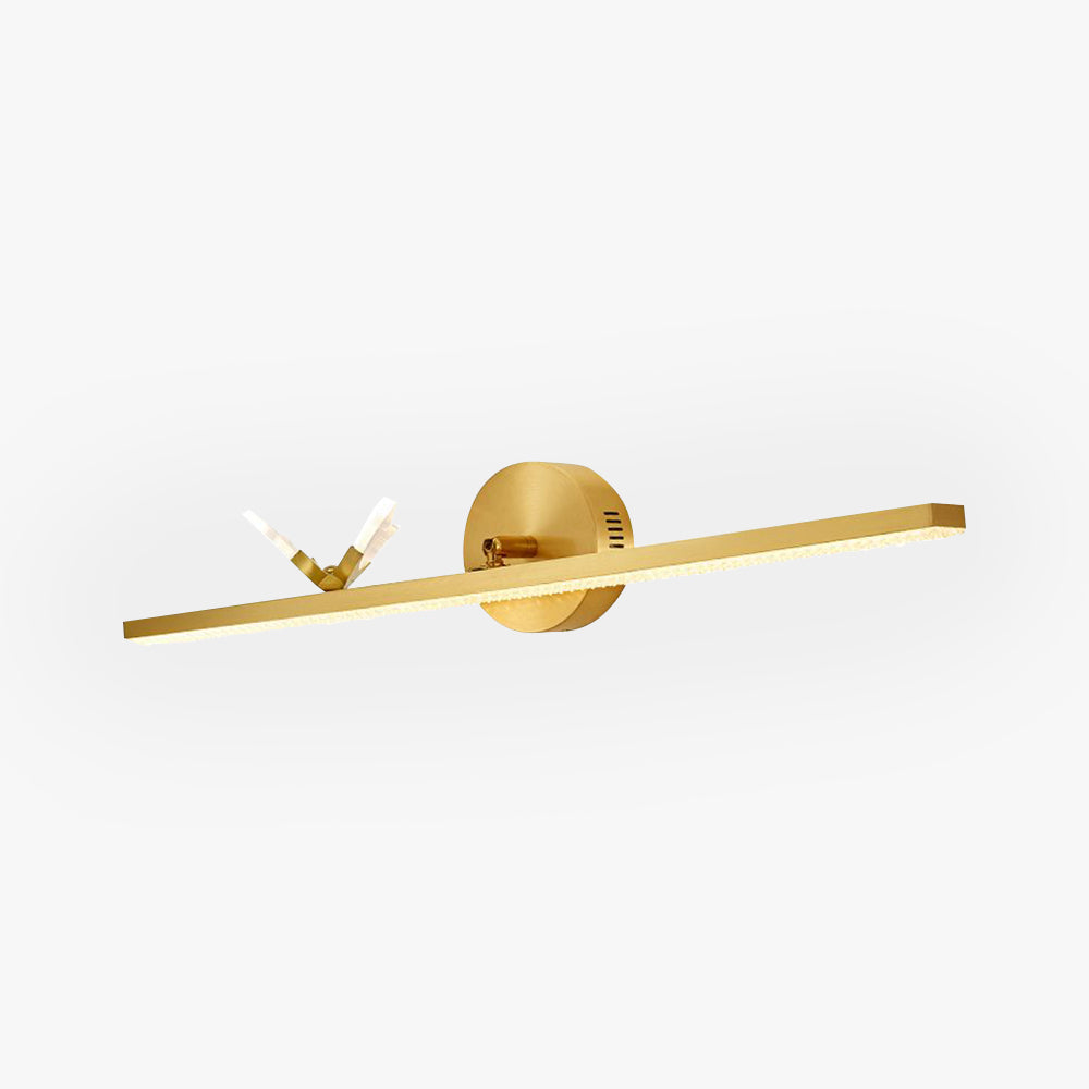 Arisha Luxury Butterfly Linear Wandleuchte, Metall/Acryl, Gold