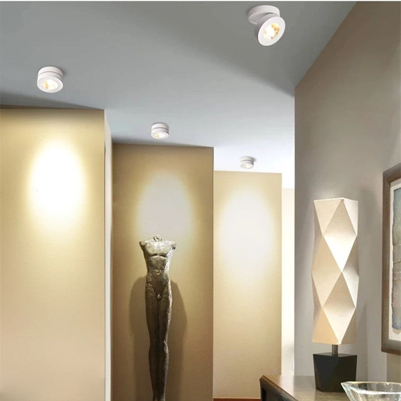 Modern Deckenbeleuchtung rund, Arisha Flush Mount, Weiß/Schwarz, Küche