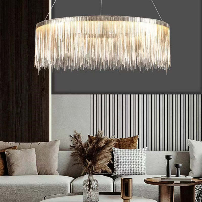 Kristy Nordisch Kronleuchter Silber/Rosegold Schlaf/Wohnzimmer-Letslighting