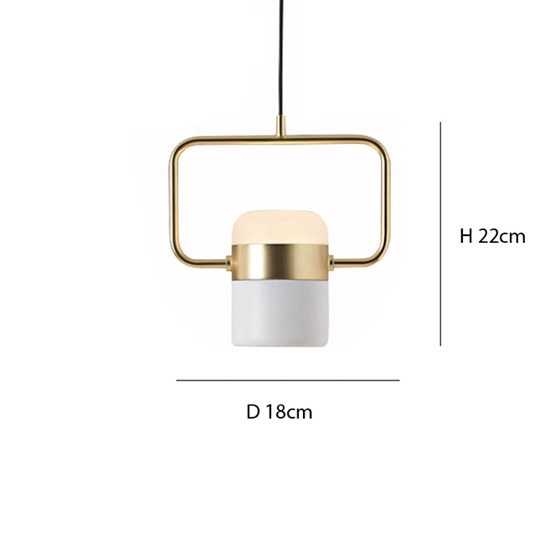 Kristy Modern LED Pendelleuchte Schwarz/Weiß Ess/Wohnzimmer Metall