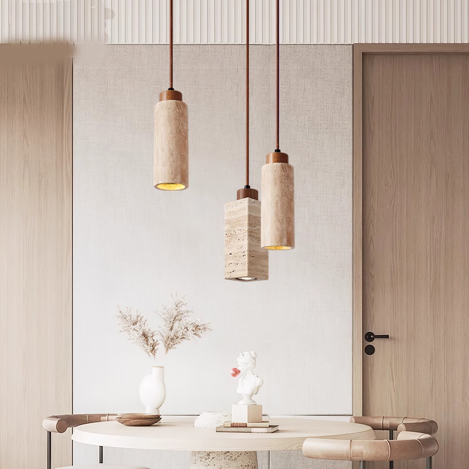 Avloris Travertin-Pendelleuchte-Letslighting