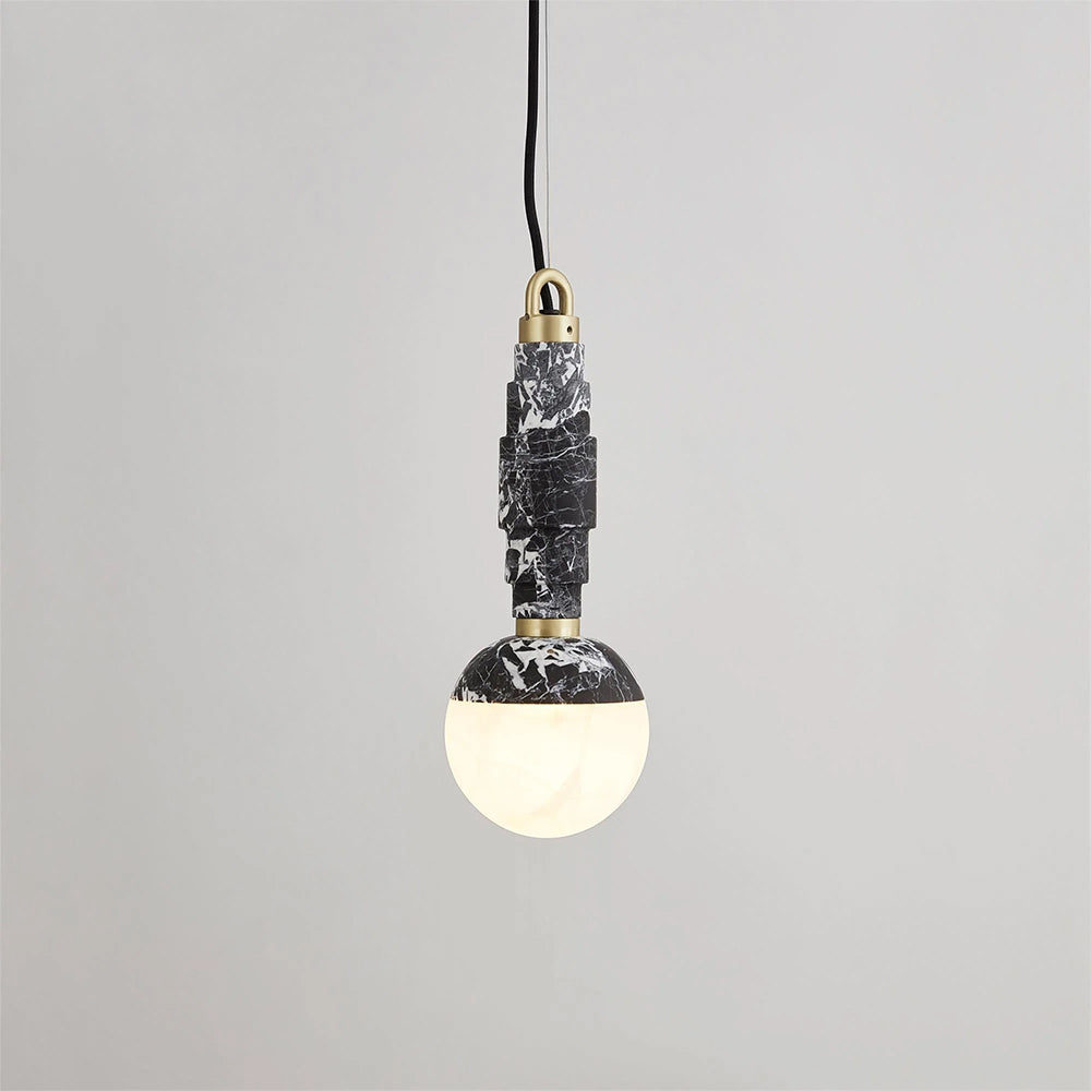 Vevinir Marmor Alabaster Pendelleuchte-Letslighting