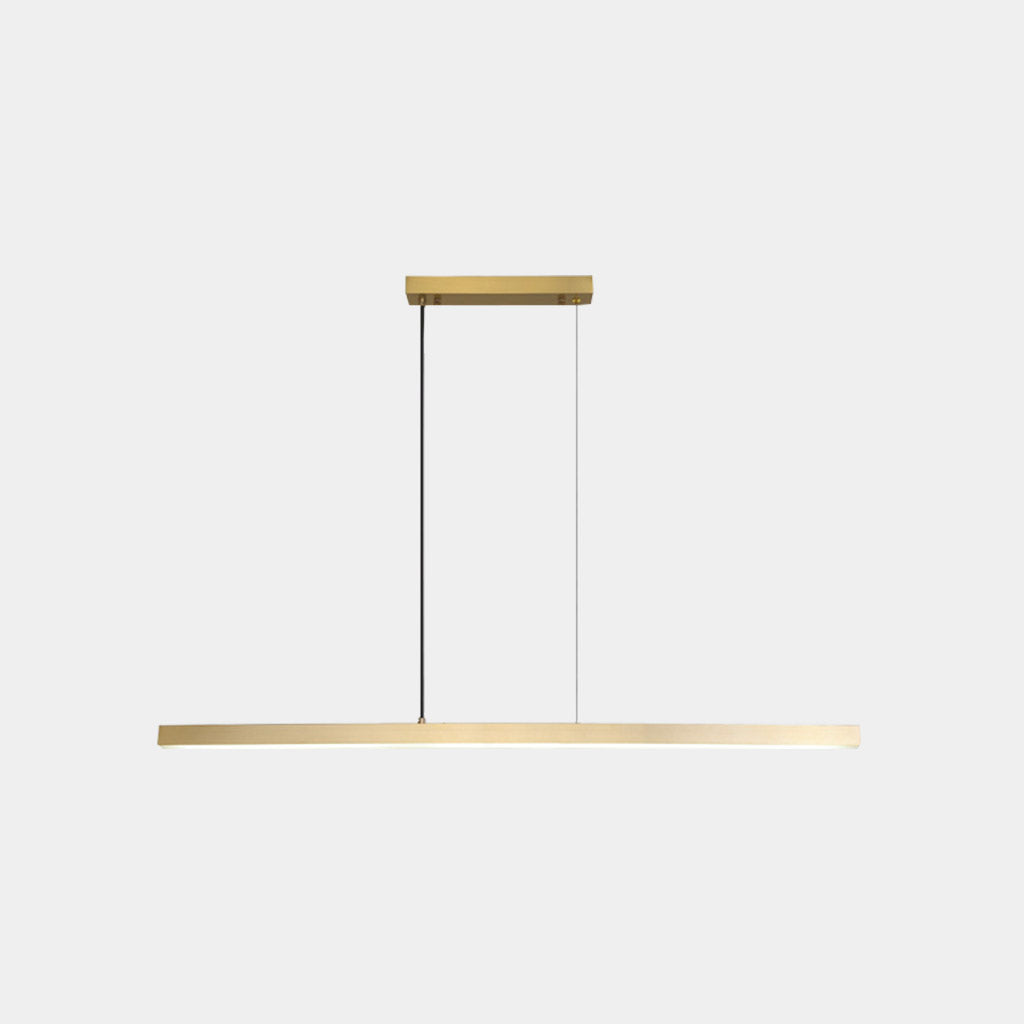 Pendelleuchte Messing Linear Dimmbar LED, Schwarz / Gold