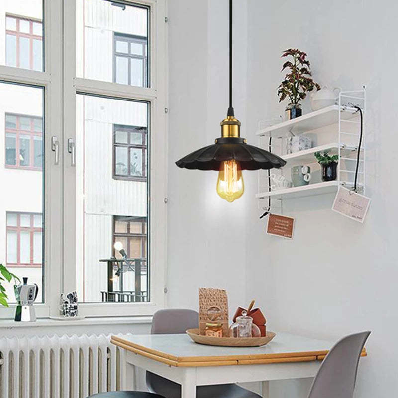 Silva ModernIndustrielle Pot-Pendelleuchte aus Metall, Schwarz