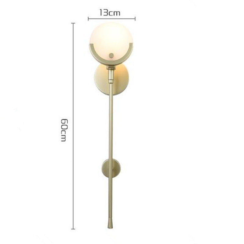 Valentina Moderne Marmor Wandleuchte Gold, Wohnzimmer/Schlafzimmer, Metall