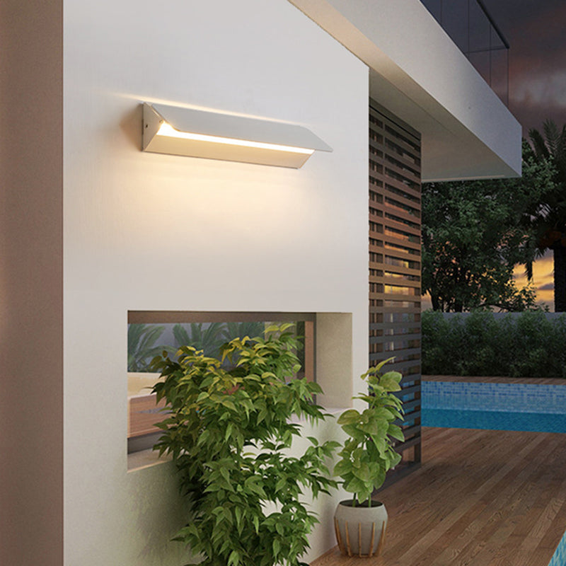 Ray Modern Wandleuchte Innen Weiß Wohnzimmer/Garten Metall