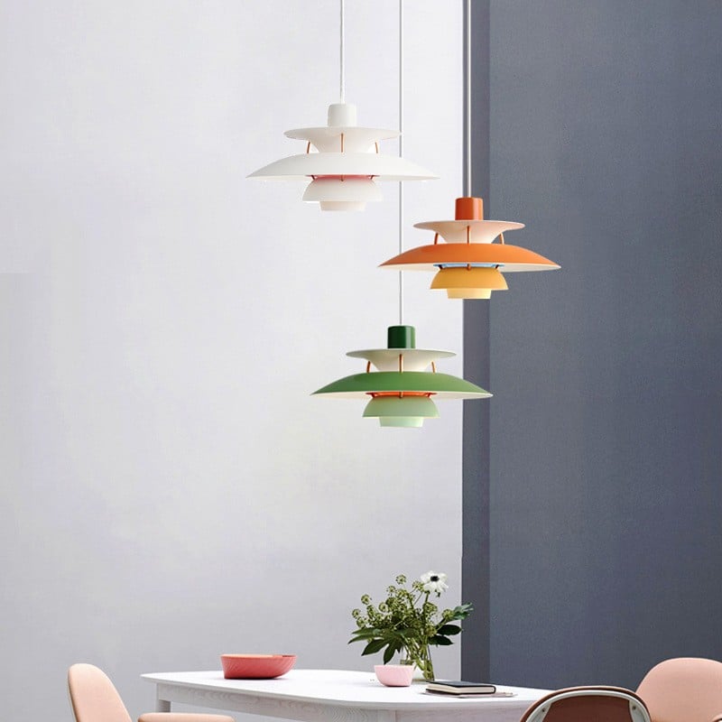 Aria Macaron Schirm Pendelleuchte, 15 Farben