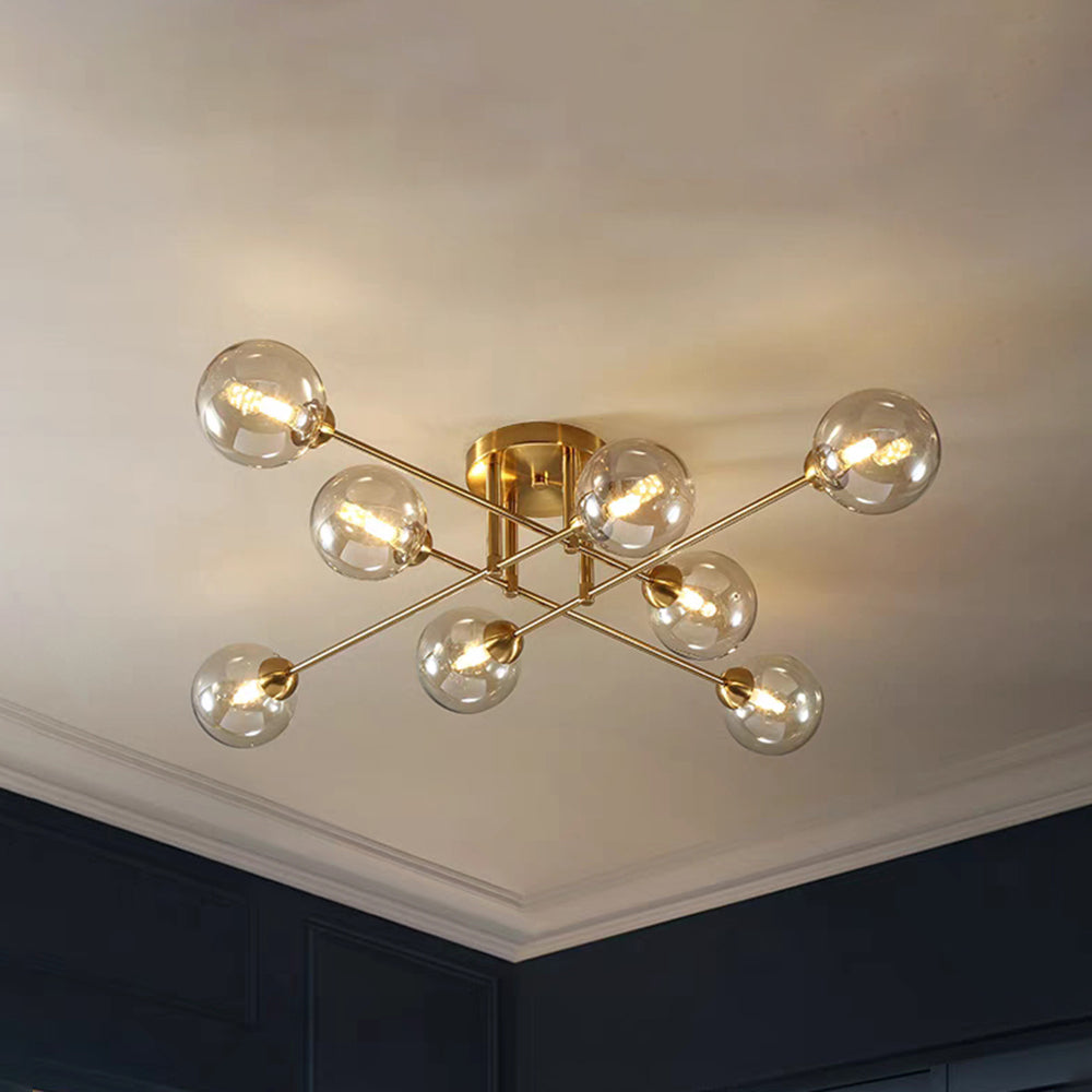 Valentina Modern LED Kronleuchter Metall Glas Esszimmer Schlafzimmer