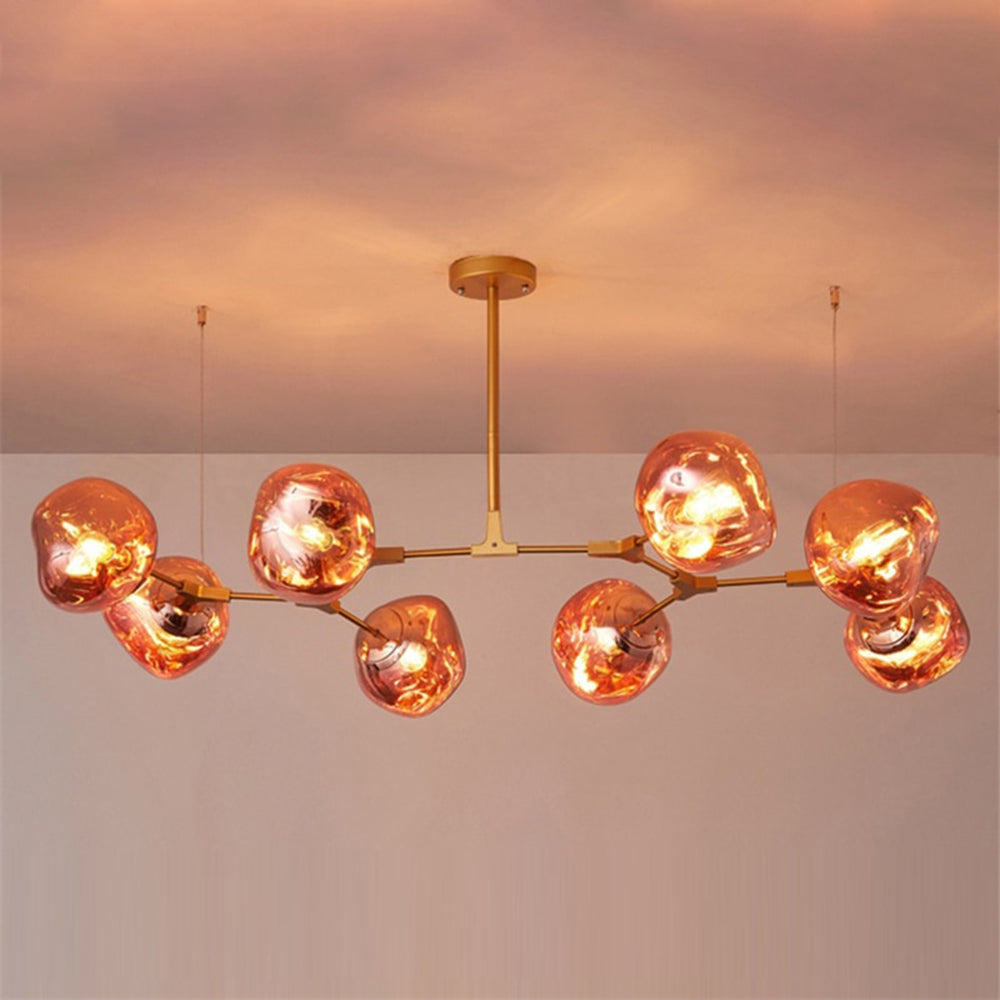 Arisha Modern Kugel LED Pendelleuchte Rosegold/Gold/Chrom Wohn/Schlafzimmer Metall&Acryl