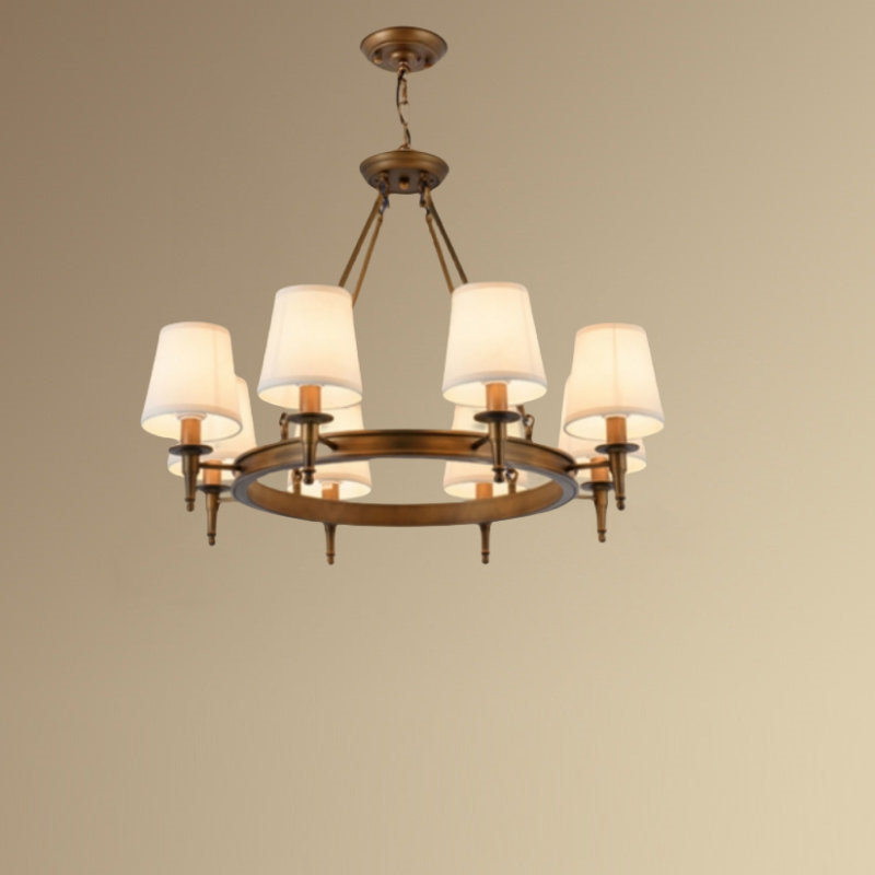 Silva Vintage LED Kronleuchter Schwarz Schlaf/Wohnzimmer Metall