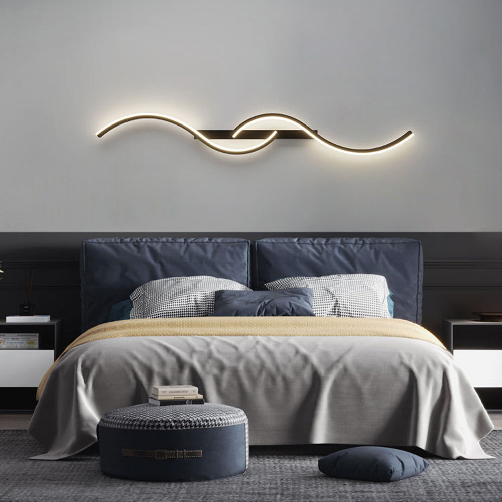 Arisha Modern LED Wandleuchte Innen Linear Schwarz/Weiß