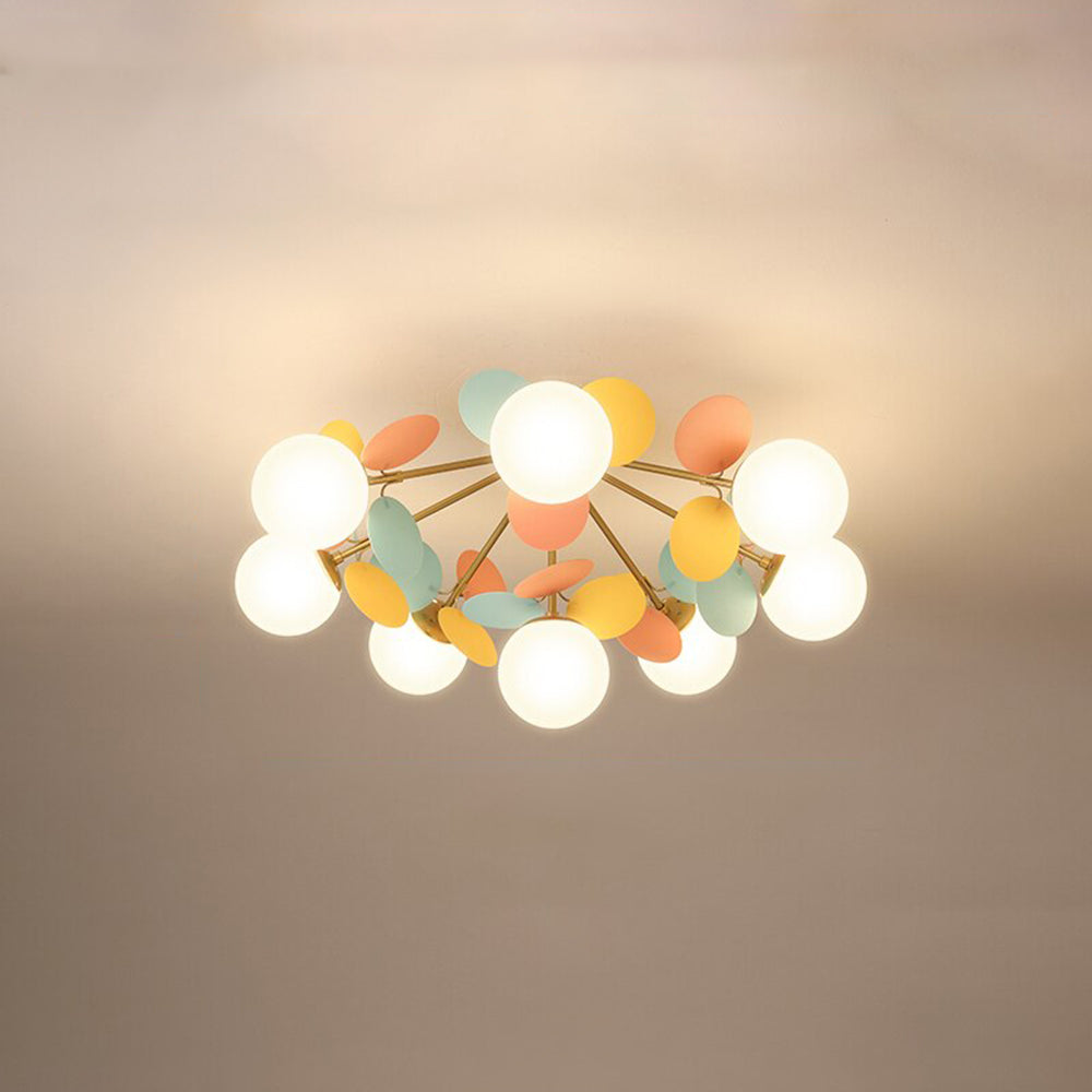 Aria Modern Kronleuchter Weltkugel Kinderzimmer, Mehrfarbig, Metall-Letslighting