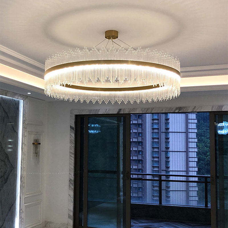 Kristy Modern LED Kronleuchter Dimmbar Wohnzimmer/Schlafzimmer Kristall
